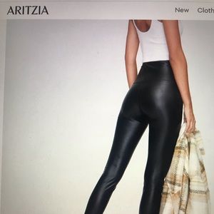 Aritzia Daria Vegan Leather Pant, Size S